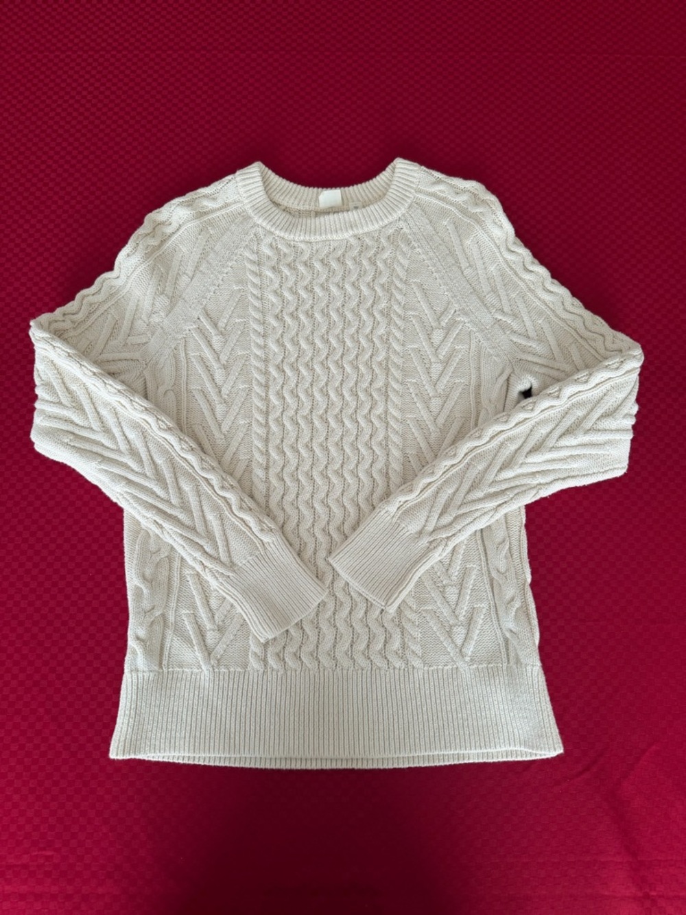 GAP Cream Cable Crewneck Sweater - Women's